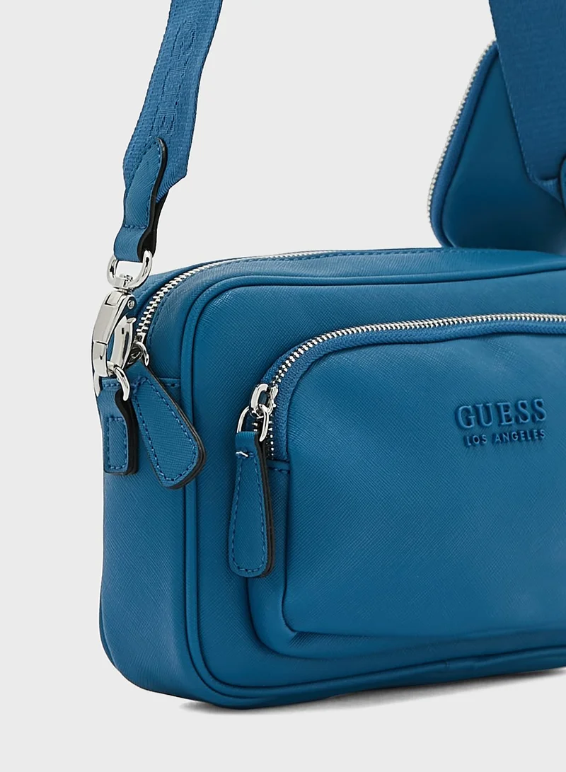 GUESS Bryce Zip Around Crossbody