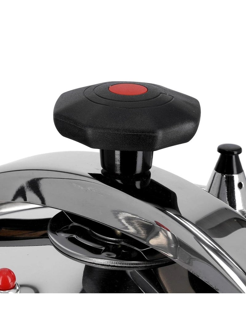 Royalford Stainless Steel Pressure Cooker with Outer Lid – Durable, Safe, Multi-Hob Compatible, Large Capacity  - Image 3