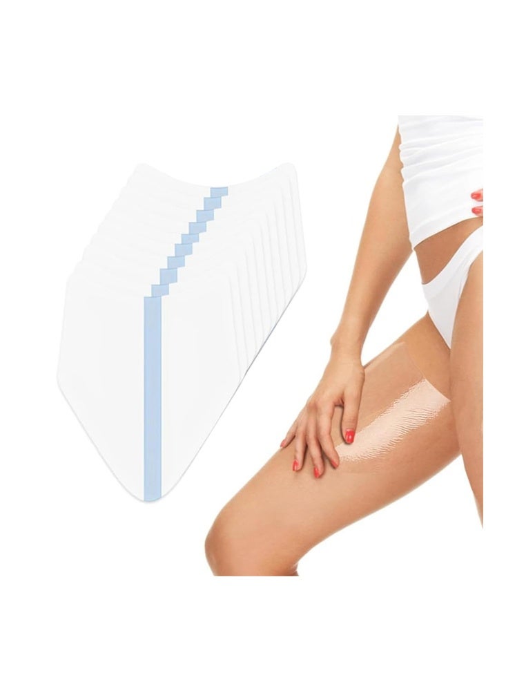 JUE FISH 10 Pcs Thigh Inner Anti Chafing Sticker - Thighs Prevention Anti Friction Pad - Invisible Thigh Tapes Chafe - Transparent Protection Skin Patches - Image 1