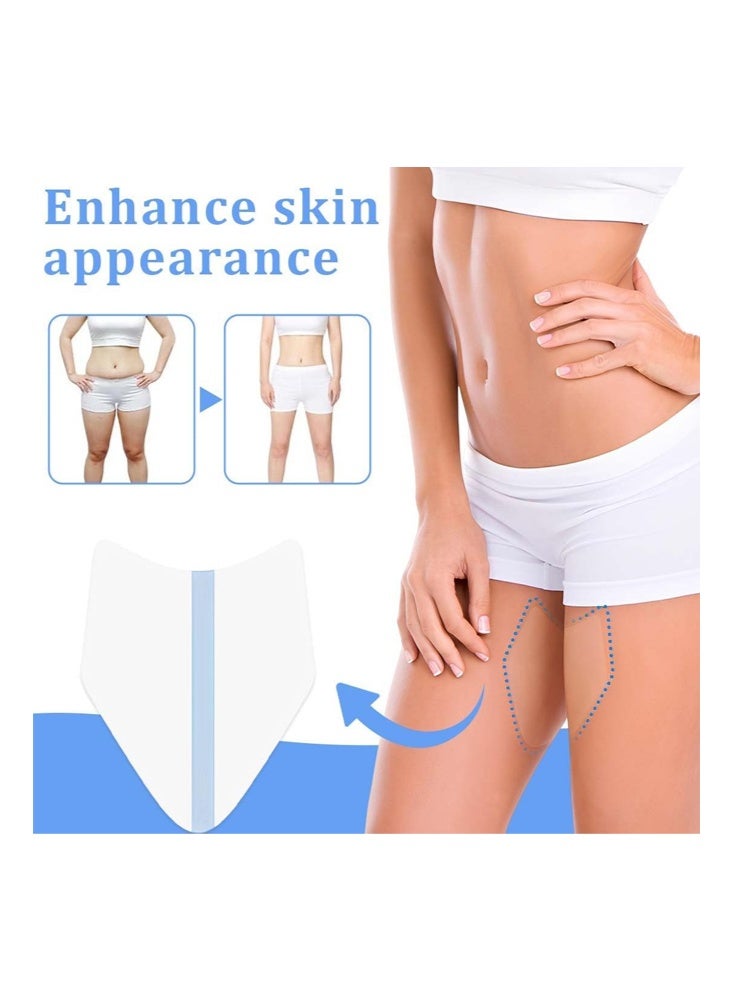 JUE FISH 10 Pcs Thigh Inner Anti Chafing Sticker - Thighs Prevention Anti Friction Pad - Invisible Thigh Tapes Chafe - Transparent Protection Skin Patches - Image 4
