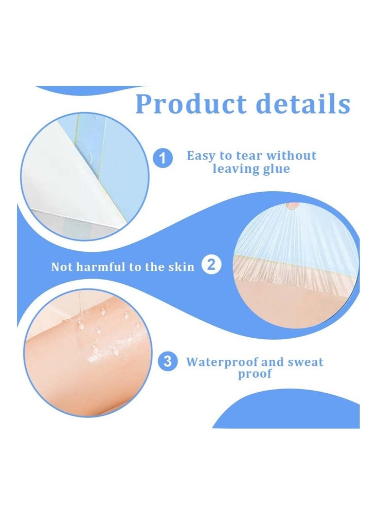 JUE FISH 10 Pcs Thigh Inner Anti Chafing Sticker - Thighs Prevention Anti Friction Pad - Invisible Thigh Tapes Chafe - Transparent Protection Skin Patches - Image 3
