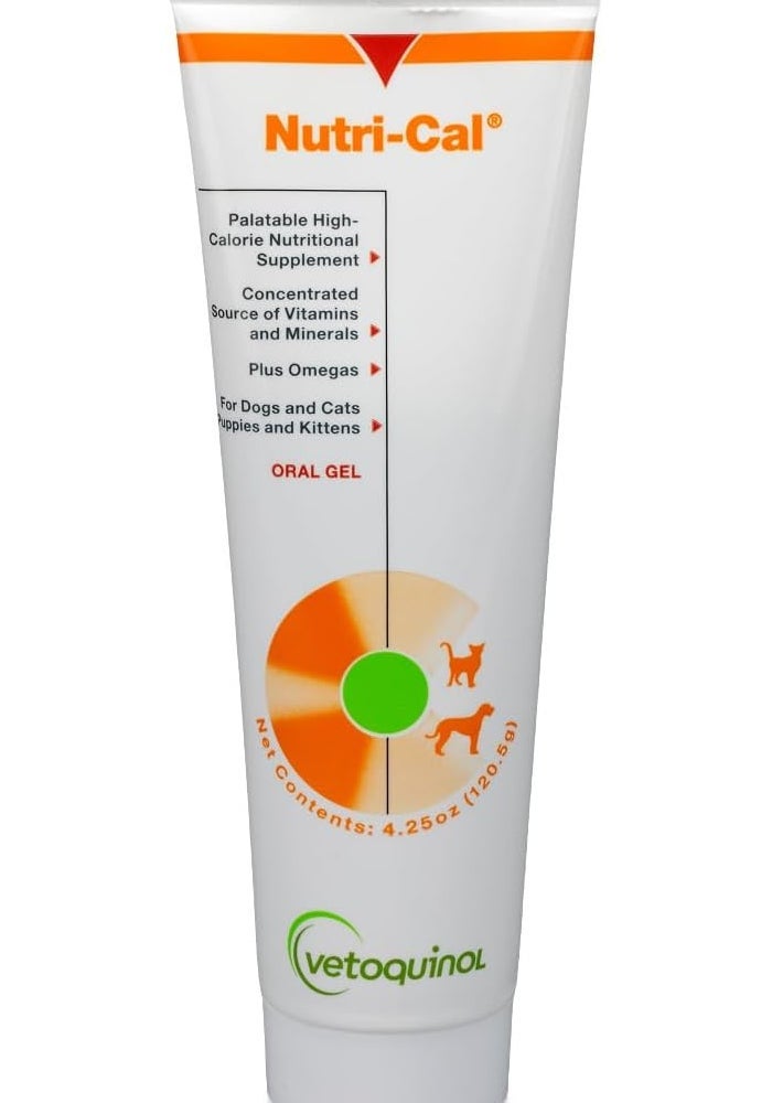 Vetoquinol Care Nutri-Cal Gel Supplements for Dogs & Cats - 4.25oz - Image 1