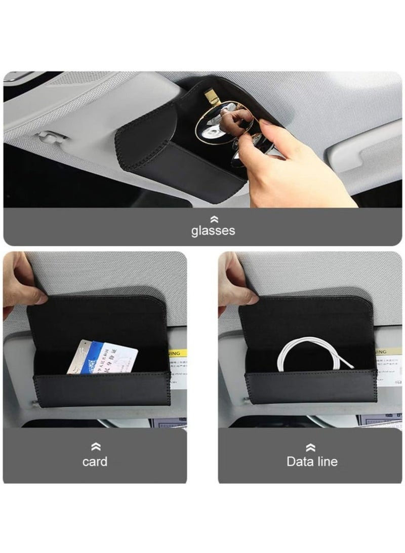 GIFT Sunglasses Holder for Car Sun Visor, Auto Eyeglasses Protective Storage Case, Vehicle Visor Accessories Organizer Box - Image 3