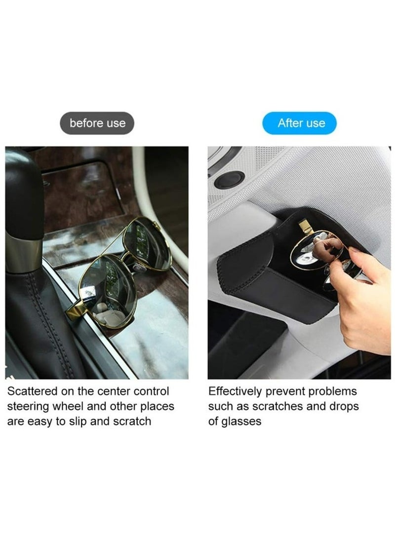 GIFT Sunglasses Holder for Car Sun Visor, Auto Eyeglasses Protective Storage Case, Vehicle Visor Accessories Organizer Box - Image 2