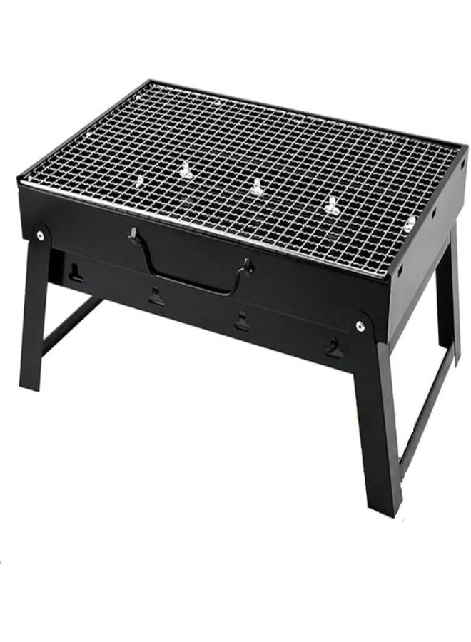 Day To Day Foldable Charcoal BBQ Grill Stove with Stand For Outdoor Cooking - Image 1
