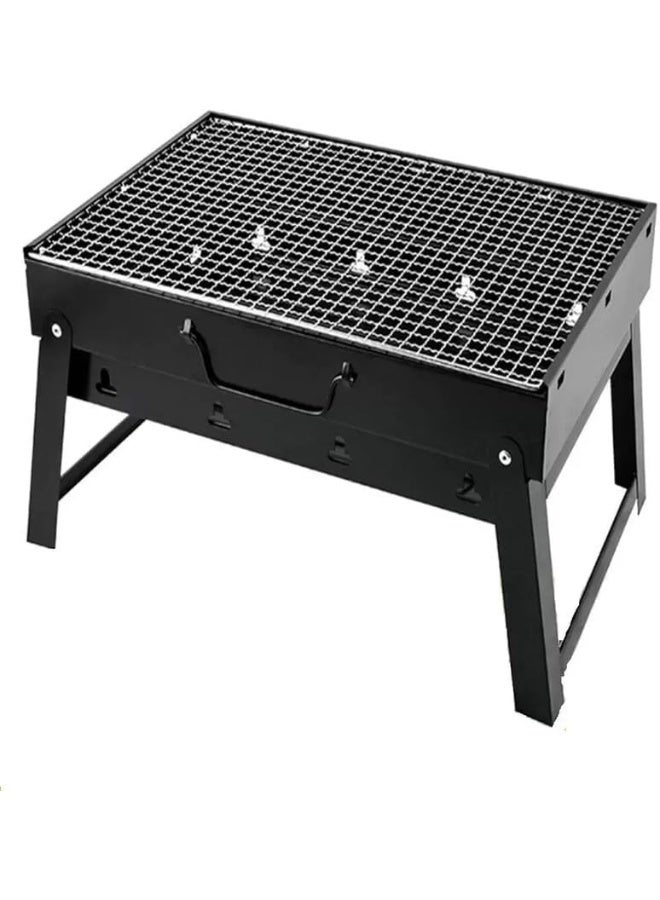 Day To Day Foldable Charcoal BBQ Grill Stove with Stand For Outdoor Cooking - Image 2