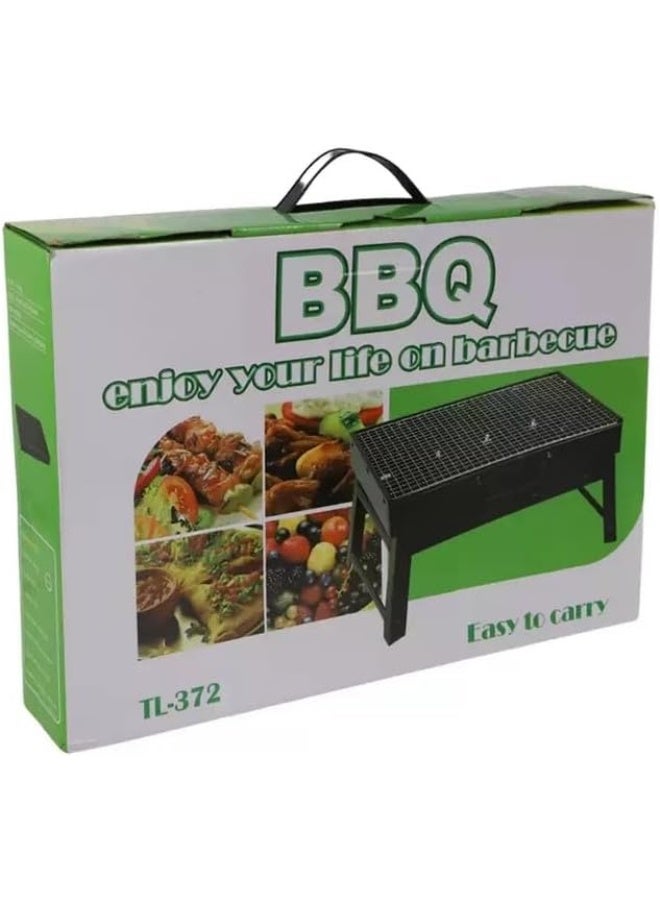 Day To Day Foldable Charcoal BBQ Grill Stove with Stand For Outdoor Cooking - Image 3
