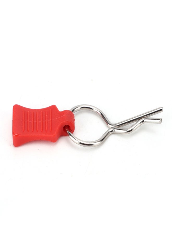 1/5 1/8 RC Car Body Shell Clip Pin Fixing Bracket Set Accessory Parts Fit for Traxxas(Red ) - Image 4