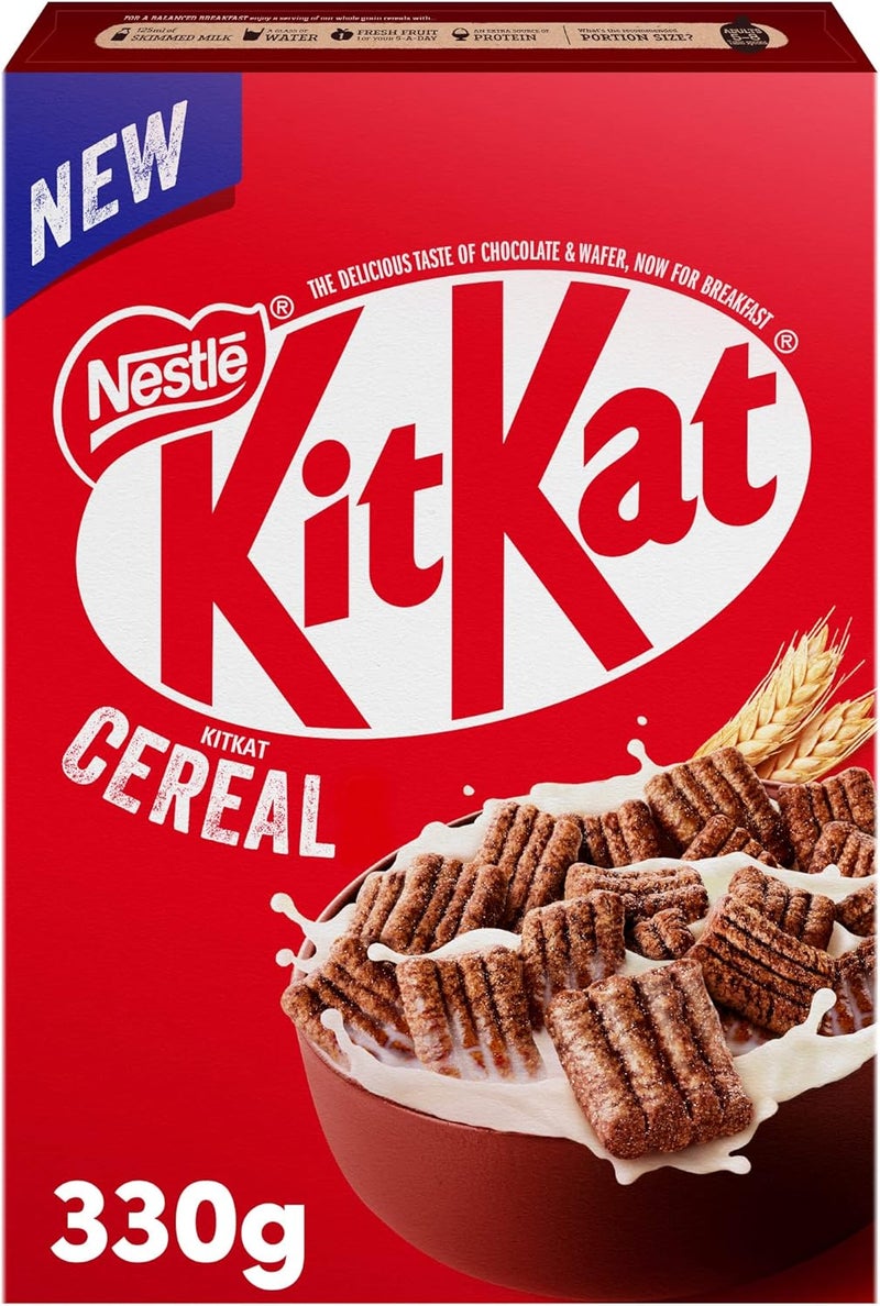 Nestlé حبوب الإفطار بالشوكولاتة والويفر من نستله كيت كات، 330 جرام - Image 1