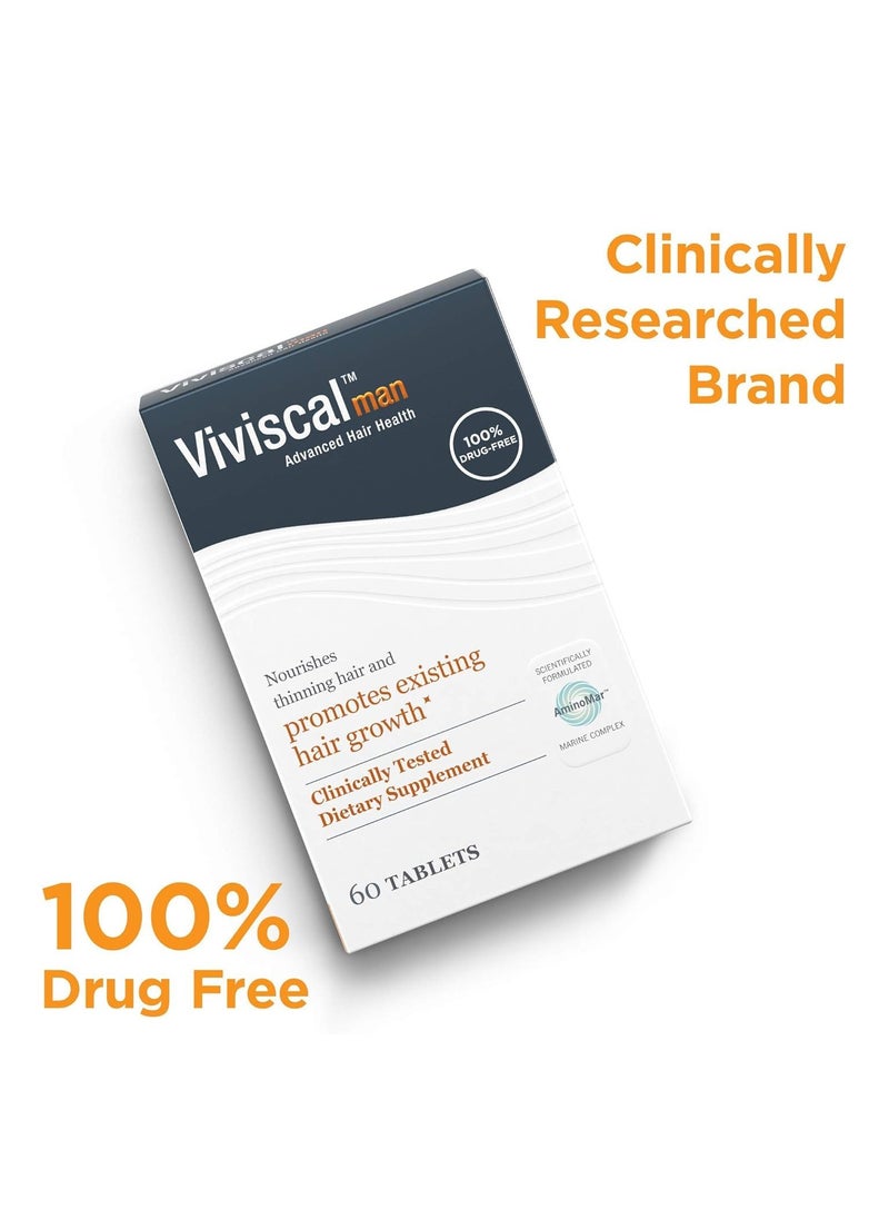 Viviscal - Man Supplements 60 Tabs (1 Month Supply) - Image 1