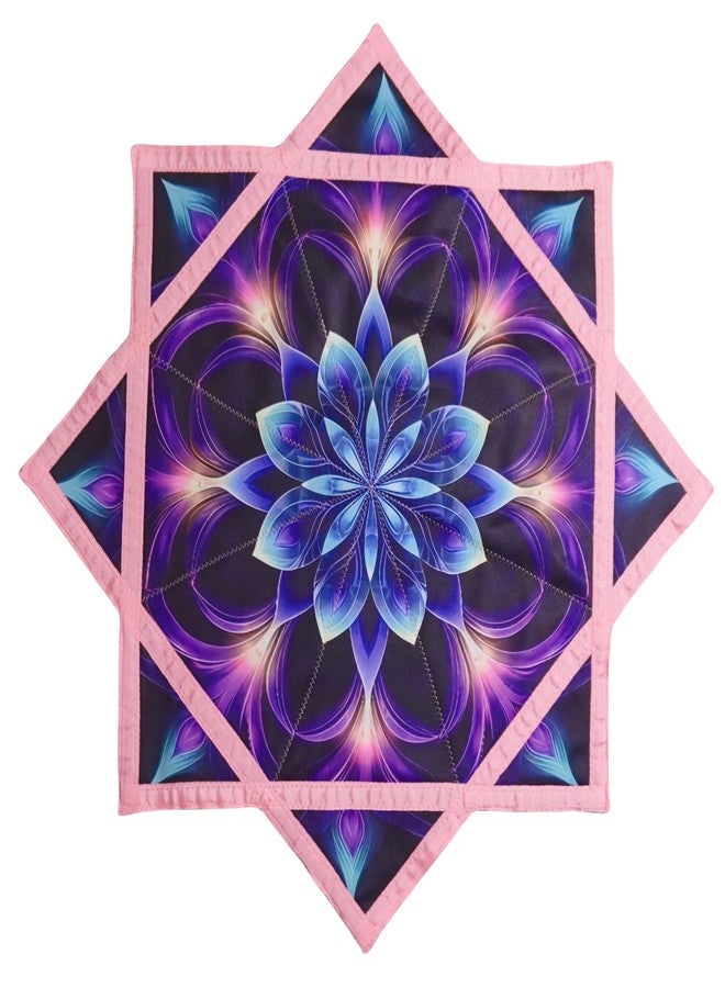 BVCY Flowstar Solar & Light Charging Flow Star UV Glow Juggling Toy Dual Sided Print Easy for Beginners Pink（R06-style4） - Image 3