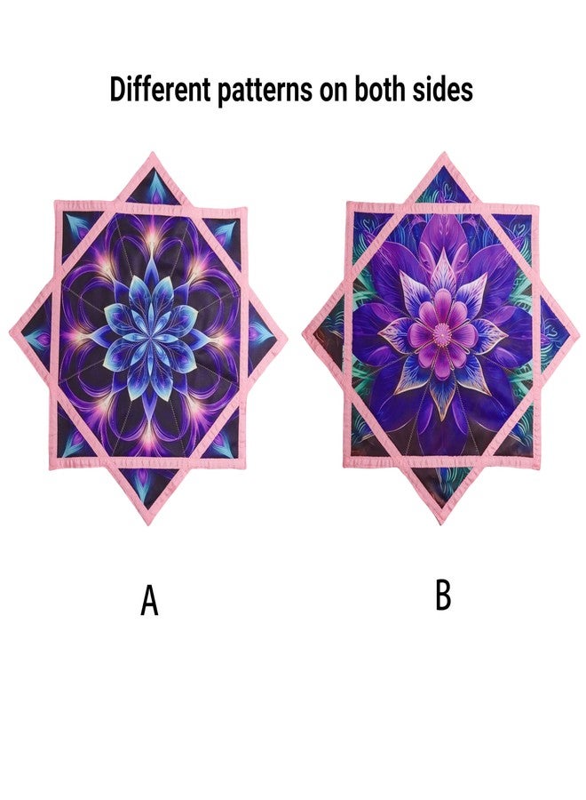 BVCY Flowstar Solar & Light Charging Flow Star UV Glow Juggling Toy Dual Sided Print Easy for Beginners Pink（R06-style4） - Image 4