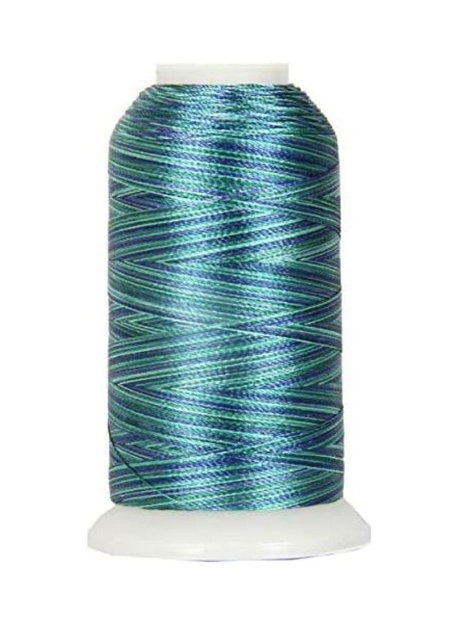 NIBEMINENT Variegated Embroidery Thread Teal Ocean 1000meter