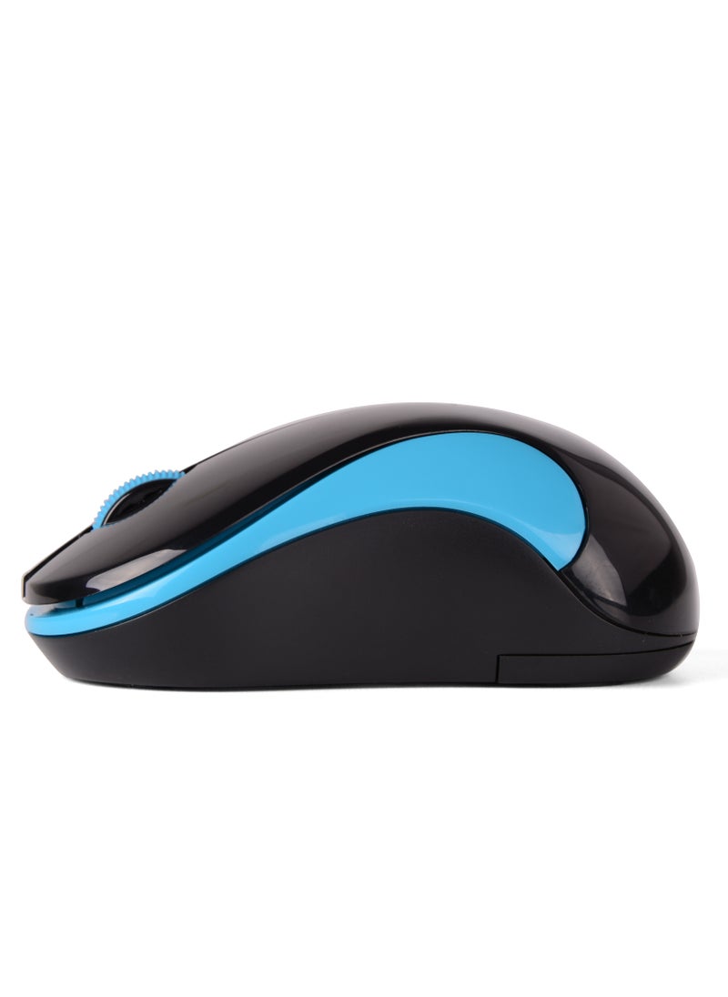 A4TECH A4TECH WIRELESS MOUSE G3-270, V-TRACK 1200 DPI, ERGONOMIC DESIGN, BLUE  - Image 5
