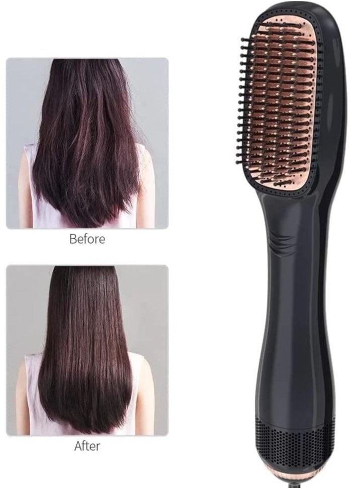 Hair Dryer Brush & Straightener Brush, 2 In 1 Professional  1200W Powerful dryer brush