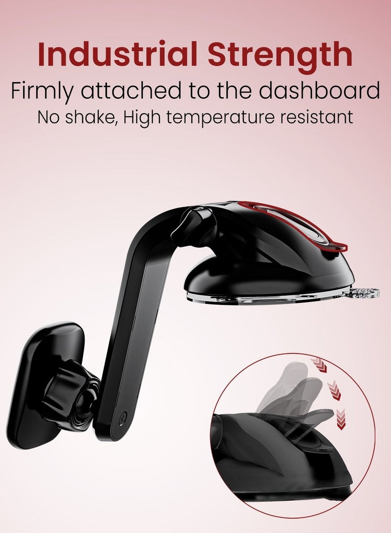 Moxedo Magnetic Car Mount Phone Holder for Dashboard and Windshield 360° Adjustable Compatible with iPhone 13/12/11/XR/XS/XS Max/ Galaxy S20 Note 20 Ultra & All Smartphones - Image 5