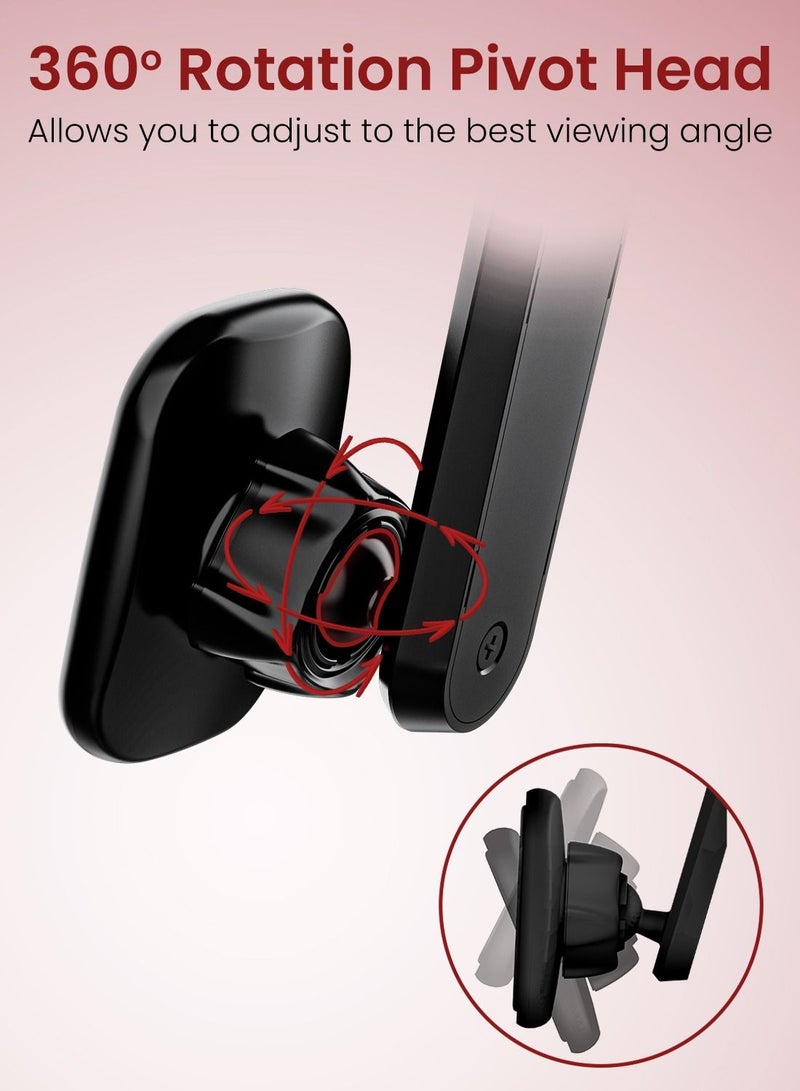Moxedo Magnetic Car Mount Phone Holder for Dashboard and Windshield 360° Adjustable Compatible with iPhone 13/12/11/XR/XS/XS Max/ Galaxy S20 Note 20 Ultra & All Smartphones - Image 4