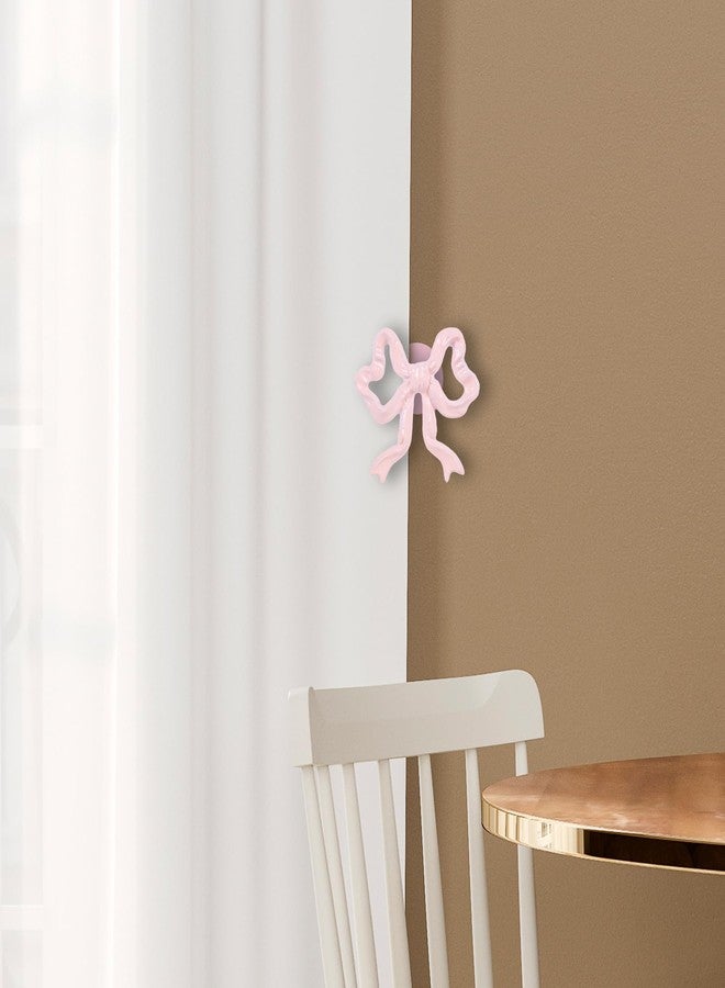 وولاين مجموعة من قطعتين من مشابك ستائر على شكل فيونكة وردية اللون من والين، تُثبت على الحائط، مصنوعة من المعدن، مثالية لتزيين المنزل والمكتب وغرفة المعيشة وغرفة النوم. - Image 5