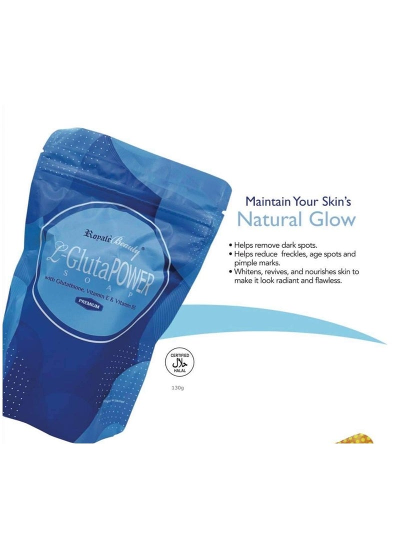 Royale Beauty - ROYALE BEAUTY L-Gluta Power Soap with Glutathione & Vitamin E 130g - Image 1