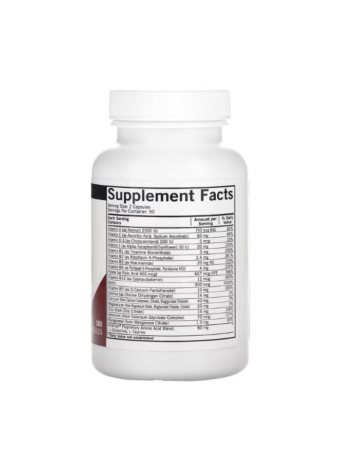 Kirkman Labs Everyday Multivitamin 180 Capsules  - Image 2