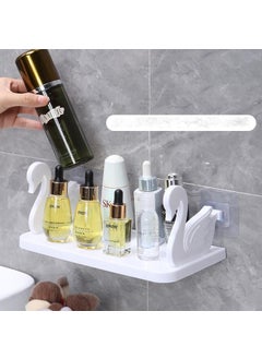 Toptan Bulurum Swan Shelf Spice Rack - Makeup Material Shelf Self Adhesive Bathroom Kitchen Organizer  - Image 1