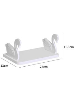 Toptan Bulurum Swan Shelf Spice Rack - Makeup Material Shelf Self Adhesive Bathroom Kitchen Organizer  - Image 5