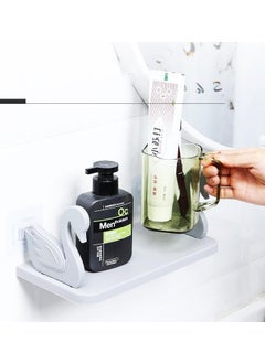 Toptan Bulurum Swan Shelf Spice Rack - Makeup Material Shelf Self Adhesive Bathroom Kitchen Organizer  - Image 2