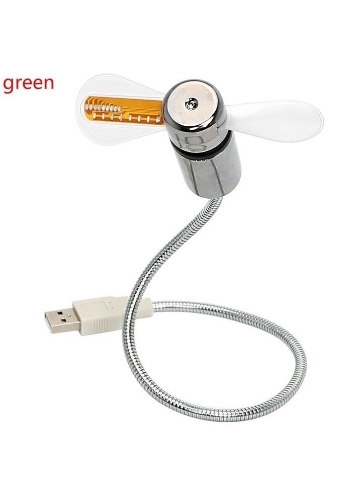 LED Display Real Time Clock Mini Fan
