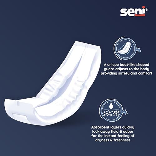 Seni Man Premium Bladder Control Guards Fit Pads - 10 Pieces | Comfort & Soft | High absorbency | Odor control | Skin Friendly - Image 3