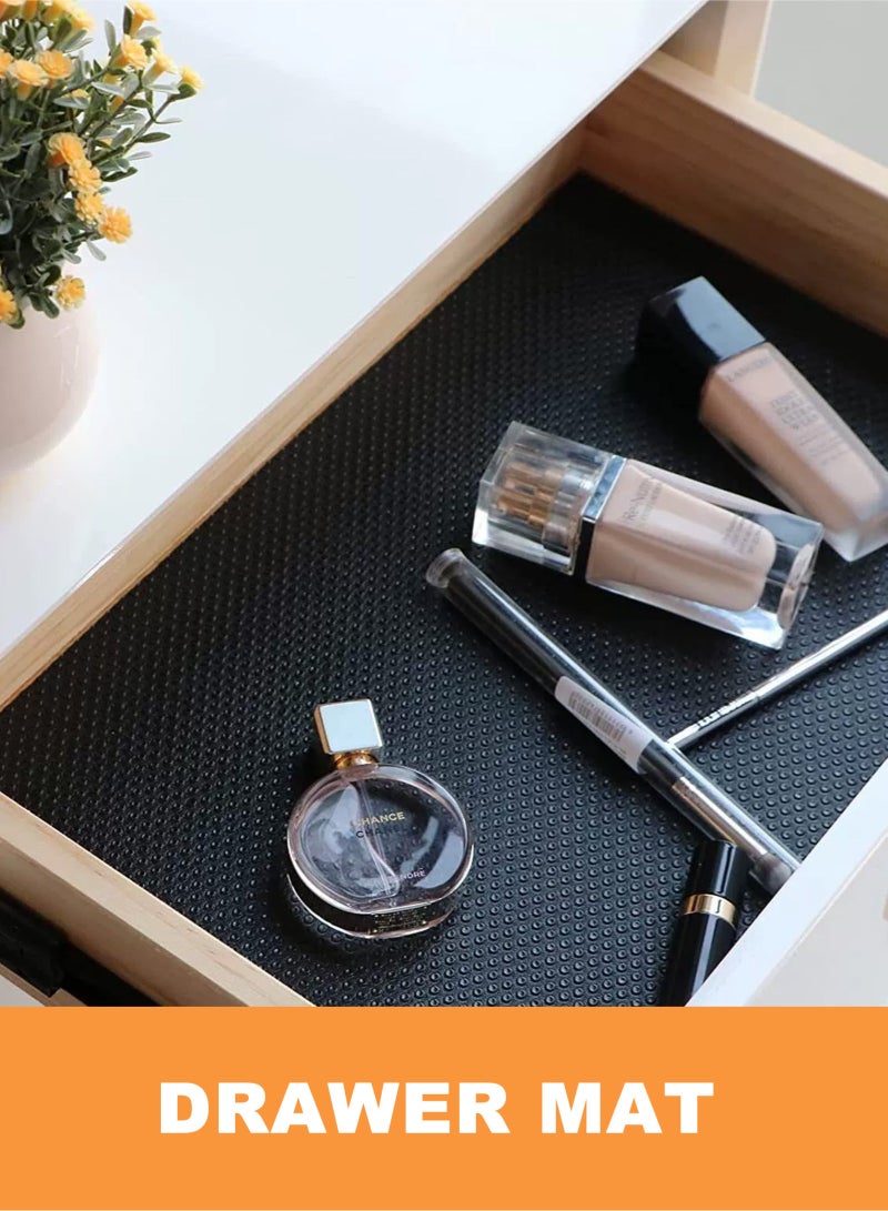 HomarKet Shelf Liners-2 Rolls 45*200cm Non-Slip Shelf Liners for Kitchen Cabinets nonstick Shelf Lining Drawer Mats EVA Protector Original Smooth Liner, Durable Strong Grip, Stain-Proof Shelf for Cupboard (Grey,45x200cm) - Image 4