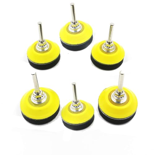 Trade Horse Sanding Discs Pad Kit-2 Inch(50mm) Hook and Loop Sanding Pad for Sanding Discs with 1/4 inch Shank Drill Attachment and Soft Foam Buffering Pad,6 Packs - Image 1