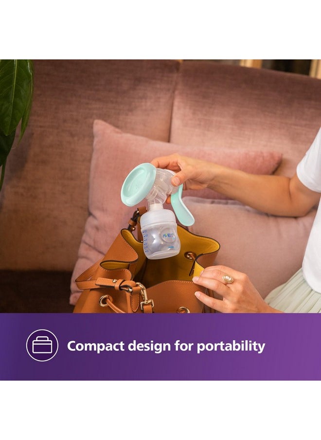 Avent - Ps Avent Essential Manual Breast Pump Scf417/11 | Easy Silicone Massage Cushion & Ergonomic Handle, Soft & Gentle, Bpa Free - Image 1
