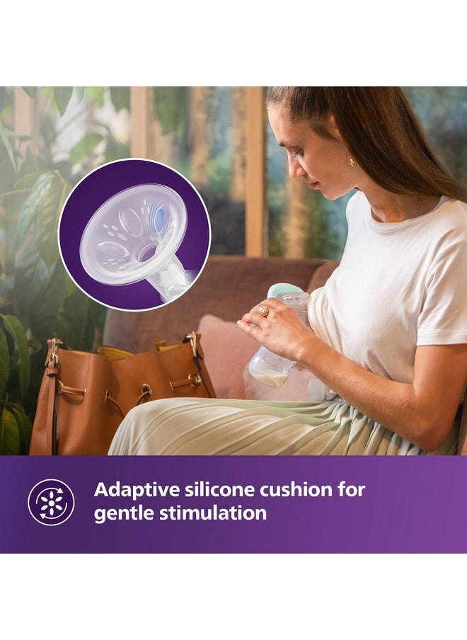 Avent - Ps Avent Essential Manual Breast Pump Scf417/11 | Easy Silicone Massage Cushion & Ergonomic Handle, Soft & Gentle, Bpa Free - Image 1