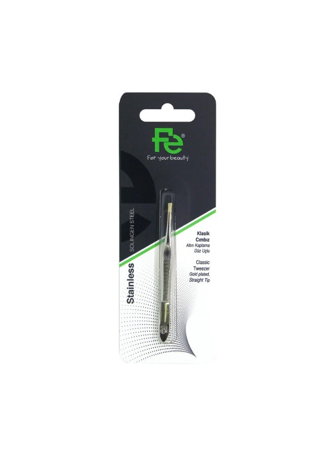 Fe Gold plated Tweezers