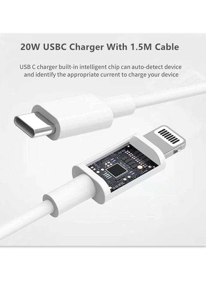 iPhone 20W Fast Charger USB C Wall Fast Charger with USB C to Lightning Cable Compatible with iPhone 14/14 Pro/14 Pro Max/13/12/SE2020/11/XR/XS Max/X/iPad - pzsku/Z02EE134E3519E97CDF84Z/45/_/1721115913/f4a9c10b-ed48-4abd-9001-d1585962adda