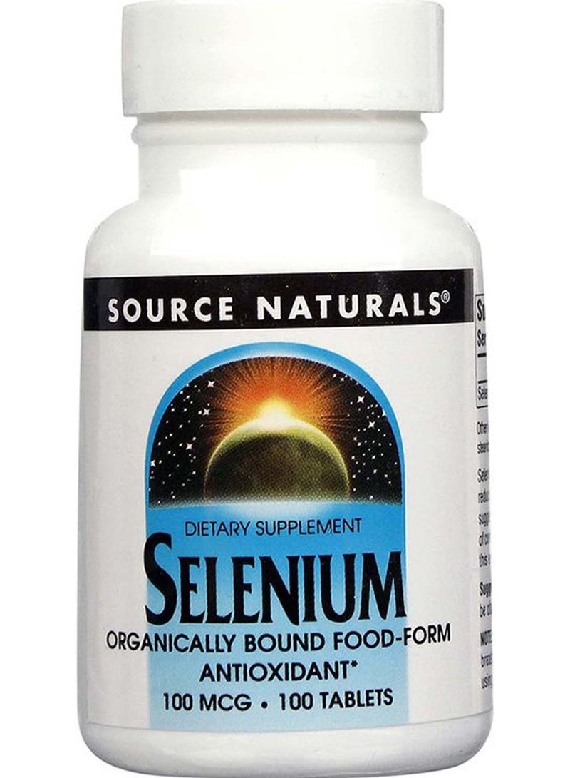 Source Naturals Selenium 100 Mcg 100 Tablets