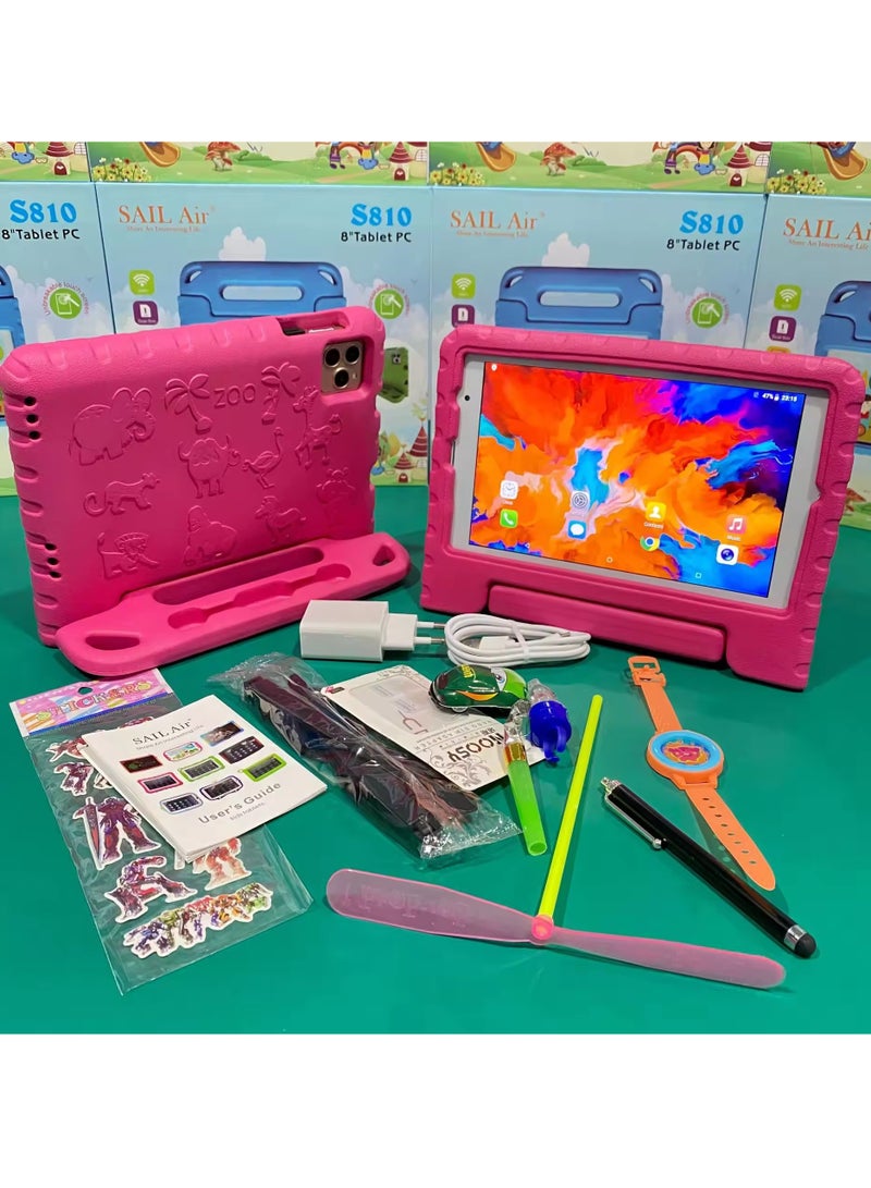 Android Kids Tablet Bluetooth WiFi Parental Control GMS Shockproof Case multiple Pre-Installed apps