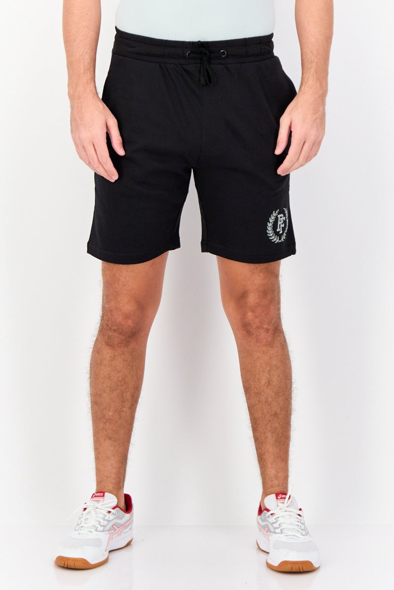 Paul Frank Men Graphic Print Basic Shorts, Black - Image 1