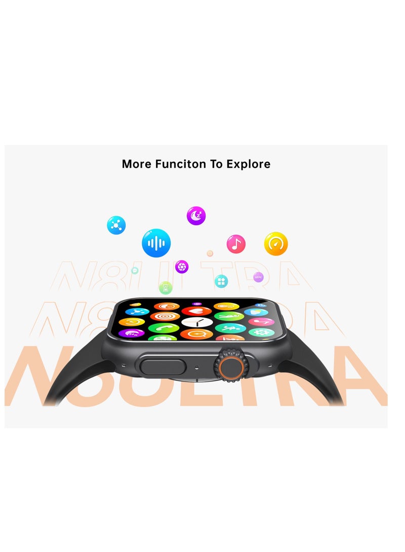 ويرفيت برو ساعة ذكية Ultra لحساب السعرات الحرارية و استقبال الرسائل و المكالمات  و تدعم اللغة العربية 49MM أسود - Image 5