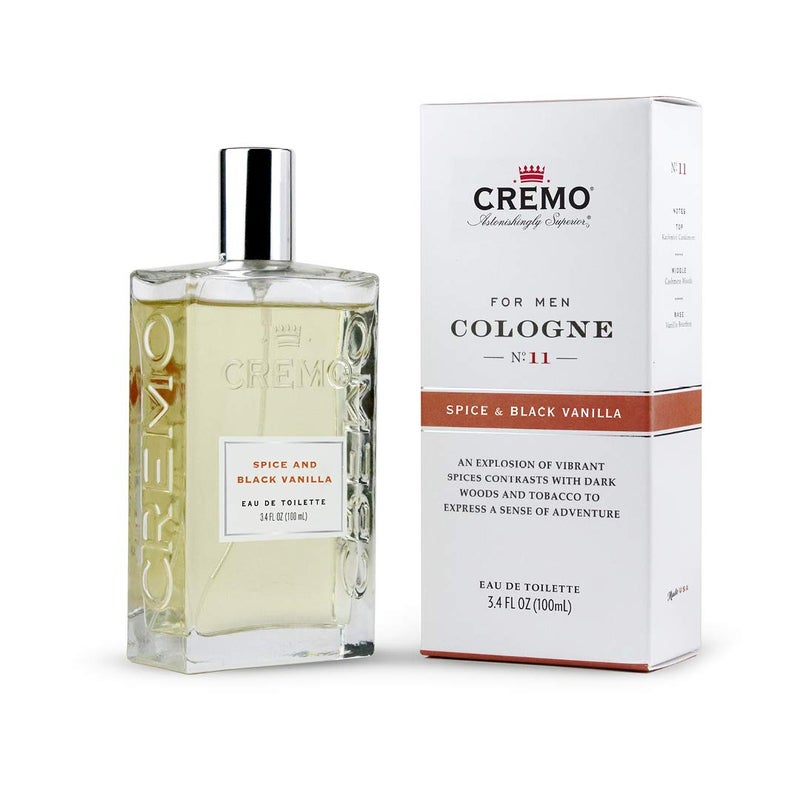 Cremo Cologne for Men - Spice & Black Vanilla Mens Cologne Spray - An Explosion of Vibrant Spices, Dark Woods and Black Vanilla, Fragrances For Men, 3.4 Fl Oz - Image 1