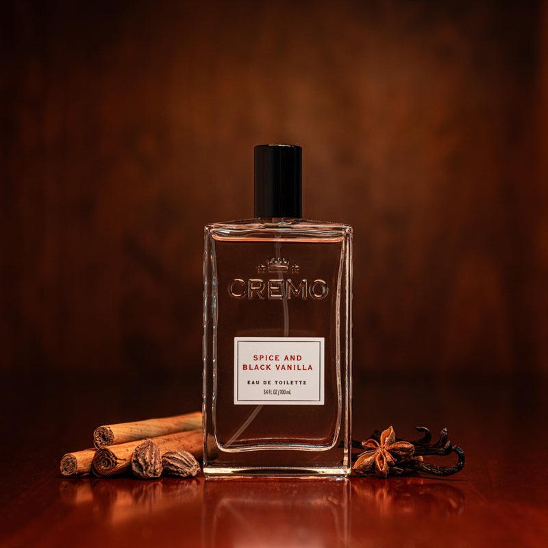 Cremo Cologne for Men - Spice & Black Vanilla Mens Cologne Spray - An Explosion of Vibrant Spices, Dark Woods and Black Vanilla, Fragrances For Men, 3.4 Fl Oz - Image 3