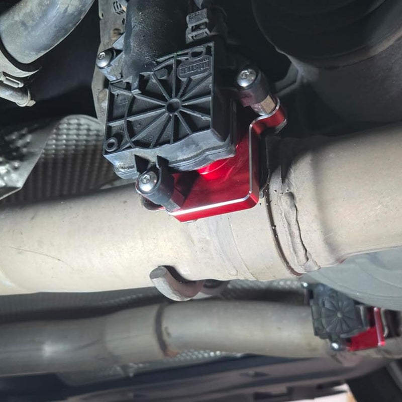 Canitu Aluminum Active Exhaust Replacement/Simulator for Dodge Charger & Challenger 2015-2023 5.7L 6.2L - Red - Image 4