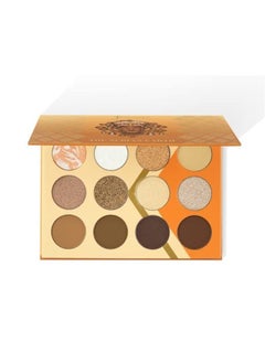 Juvia's Place Orange, Browns, Tans, White Eyeshadow Palette - Professional Eye Makeup, Pigmented Eyeshadow Palette, Makeup Palette for Eye Color & Shine, Pressed Eyeshadow Cosmetics, Shades of 12 