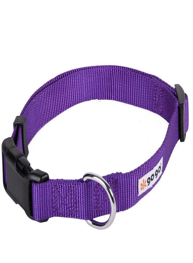 GOGO Pet Products Comfy Nylon 5/8-Inch Adjustable Pet Collar, Small, Purple - Image 2