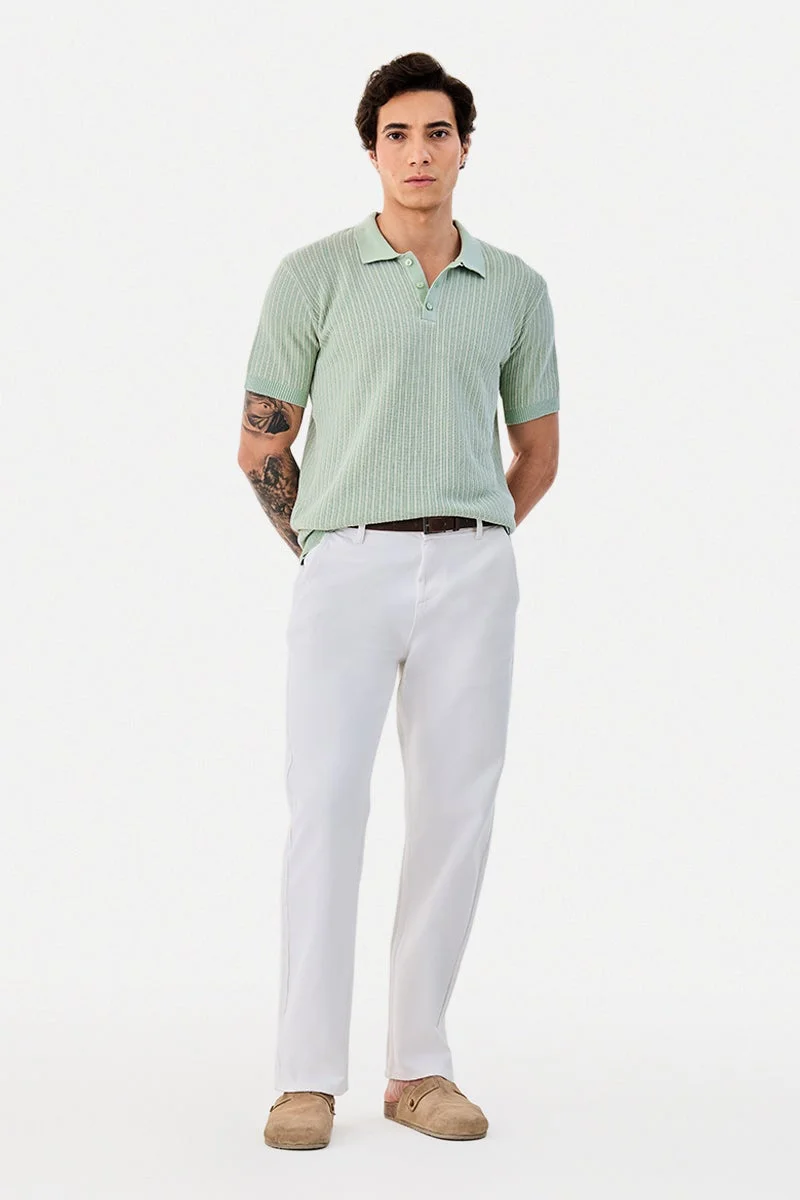 SNITCH 100% Cotton Flat Knit Polo T-Shirt