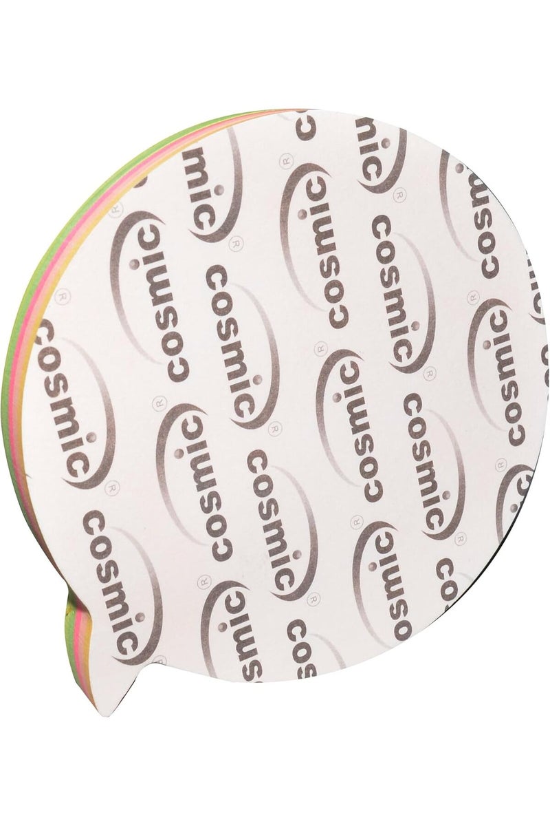 Cosmic CPP09S Balloon Shaped Sticky Notes, 100 Sheets, 3 x 3-Inch, Neon Assorted - Image 3