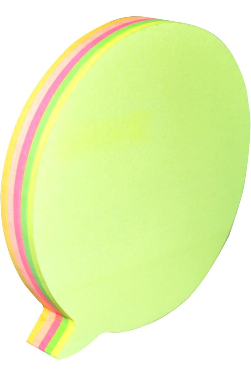 Cosmic CPP09S Balloon Shaped Sticky Notes, 100 Sheets, 3 x 3-Inch, Neon Assorted - Image 1
