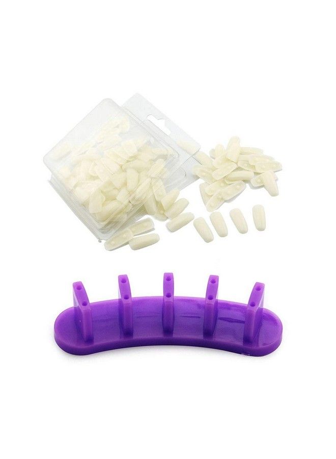 KADS 1Set Nail Practice Stand+ 100Pcs Practice Nail Tips Salon Manicure Nail Art Beauty Tools - Image 2