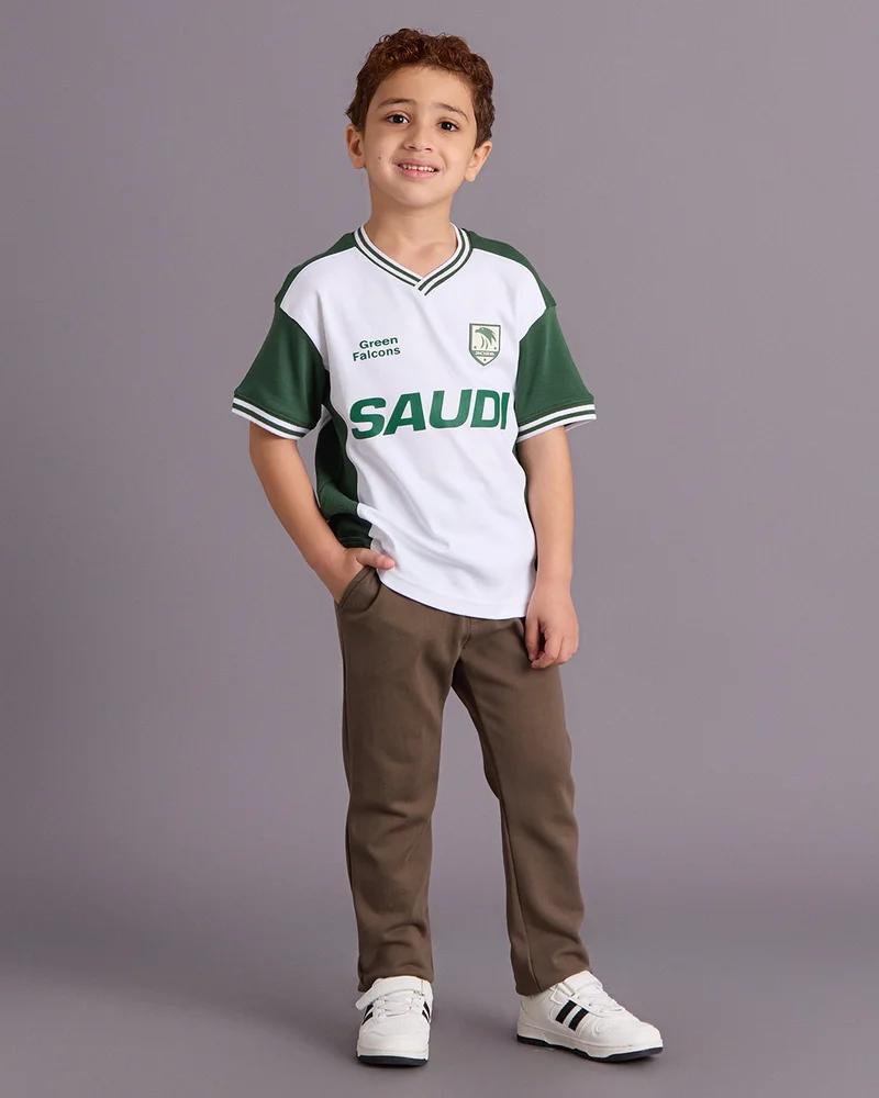 REDTAG Boys Brown Active Track Pants
