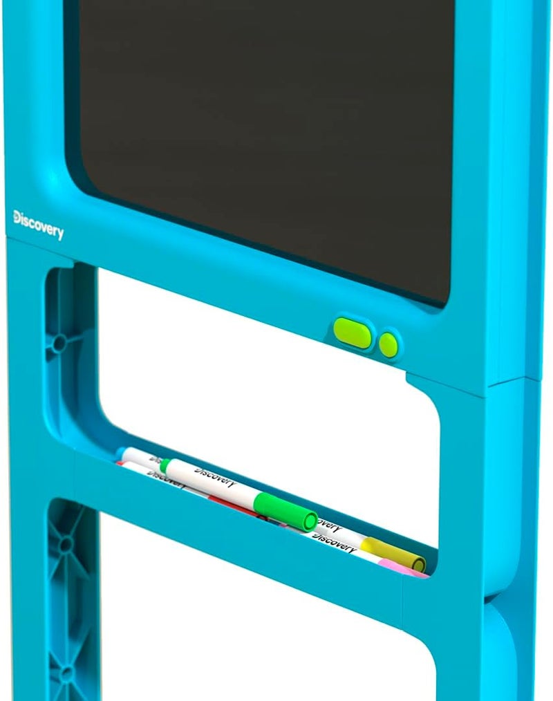 Discovery Kids LED Artist Easel with Removable Glow-in-The-Dark Tracing Tablet, Includes 8 Washable Markers & 4 Magnets, 8 Drawing Light Modes, Portable Arts & Crafts Activity Kit - Image 5